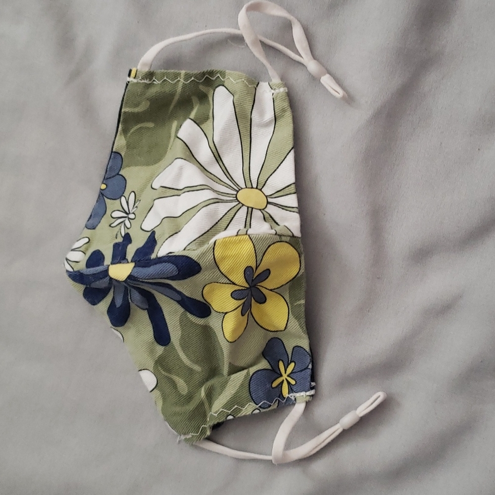 Flower Power Handmade/Hand Crafted Face Mask